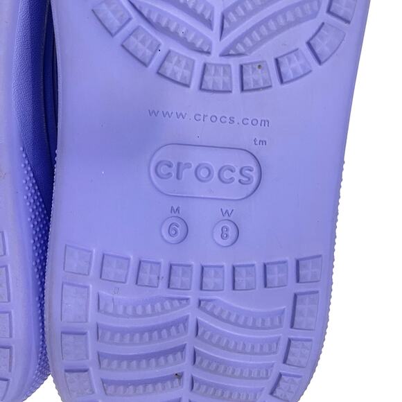 Crocs Mega Crush Clogs Platform Slip On Shoes Purple Womens 8 Comfort Retro - Picture 9 of 12